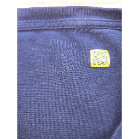 Polo Ralph Lauren Mens Navy L/S Crew T-shirt Medium - Picture 5 of 7
